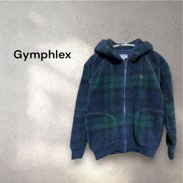 Gymphlex 짐플렉스 보아 플리스 자켓 체크 그린 14