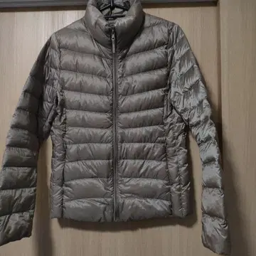 UNIQLO 그레이 베이지 다운 자켓 M