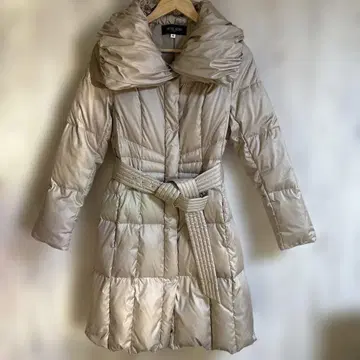 MICHEL KLEIN 베이지 골드 다운 자켓 40