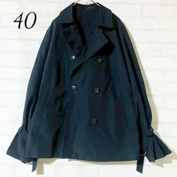 로트레아몽 숏 기장 트렌치코트 네이비 40 L