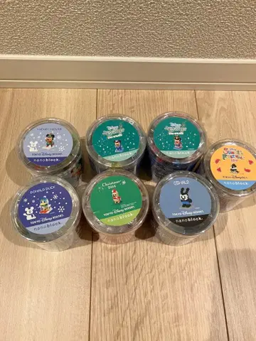 미사용 도쿄 디즈니 리조트 nanoblock 7개 세트