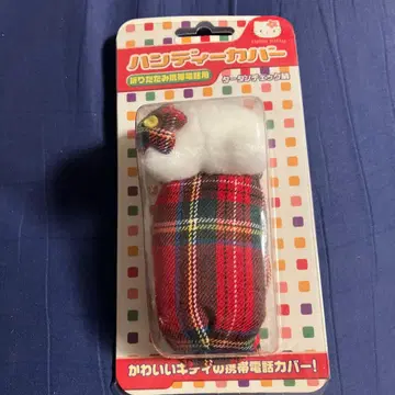 헬로키티 휴대폰용 커버 타탄 체크