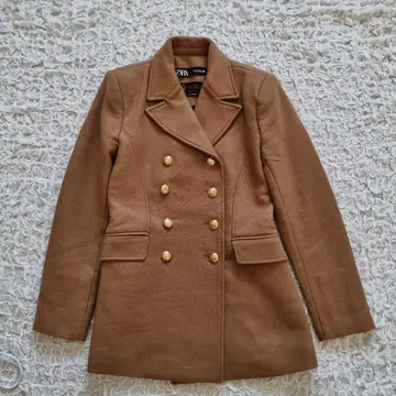 자라 ZARA MANTECO 더블 브레스트 자켓 골드 버튼