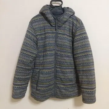 [두꺼운 원단 충전솜] UNIQLO 니트 느낌 충전솜 플리스 자켓 XL