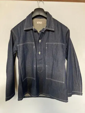 mini-Jet 데님 긴팔 셔츠 다크 블루