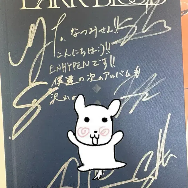 ENHYPEN Dark Blood 앨범 친필 사인반