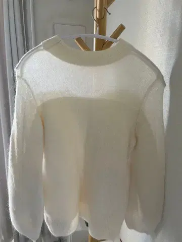 SNIDEL 화이트 스웨터 원사이즈