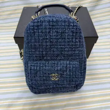 한정판, 심플하고 스타일리시한 네이비 블루 백팩 (박스 포함)