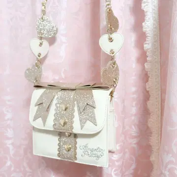 AngelicPretty 숄더백 하트 리본 선물 박스