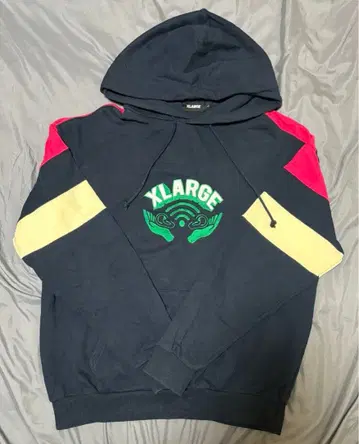 [ XLARGE ] 후드 부착 후드티 블랙 L 사이즈