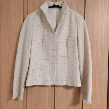 RECIPE 삼양상회 트위드 자켓 히요쿠 프린지 더스티 핑크 S