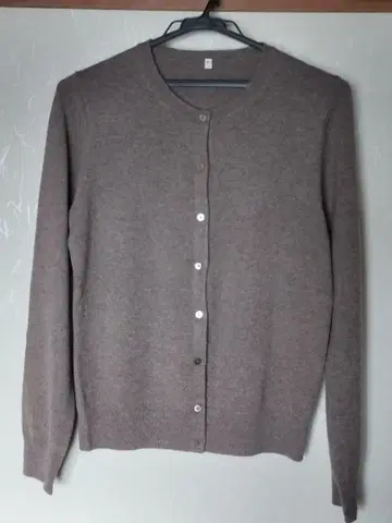 무인양품 캐시미어 100% 브라운 가디건 L 사이즈