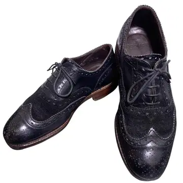 GRENSON 윙 팁 가죽 x 스웨이드 UK7