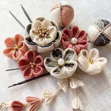 머리 장식 아이보리 마사오 성인식 졸업식 시치고산