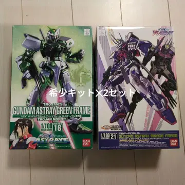 건담 seed 1/100 아스트레이 그린 & 미라지 세트