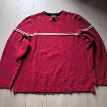 에디 바우어 XXL 코튼 니트 라인 보더 구제 의류 90s 00s