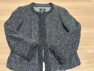 [ 23구 ] 노카라 자켓 38 그레이 알파카