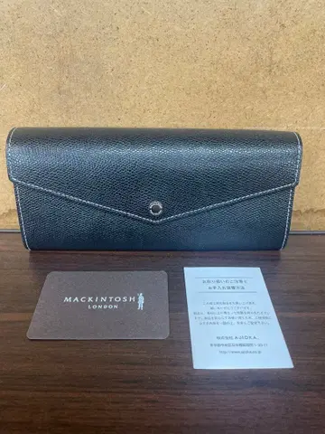 매킨토시 Mackintosh Philosophy 소가죽 장지갑 블랙