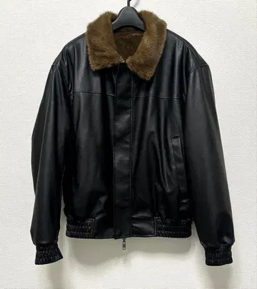 ZARA 리버서블 페이크 가죽 자켓