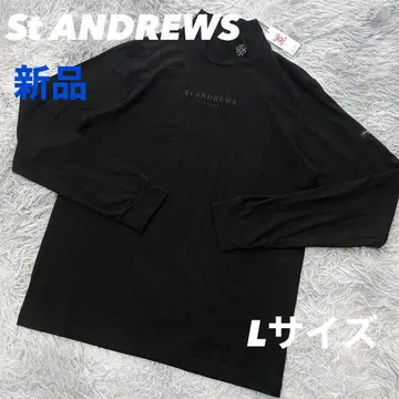 새상품 세인트앤드류스 모크넥 긴팔 셔츠 블랙 L 사이즈