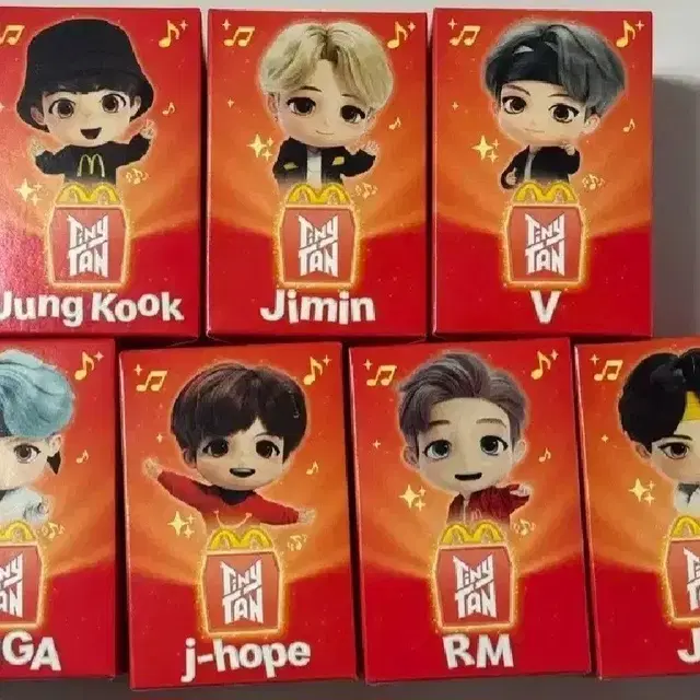 bts 맥도널드 피규어