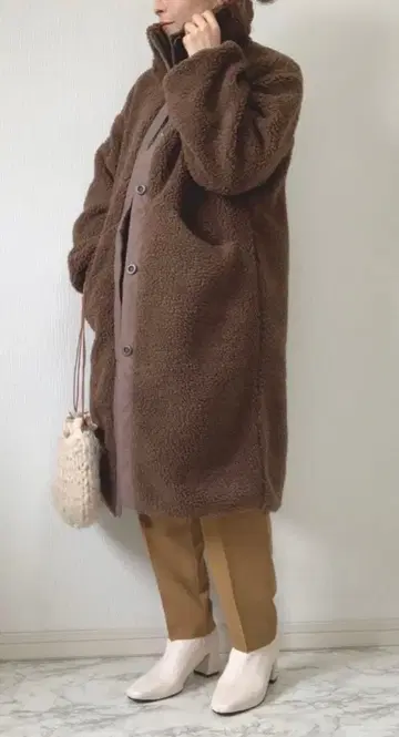 CIAOPANIC TYPY 브라운 OSORO 리버서블 보아 코트