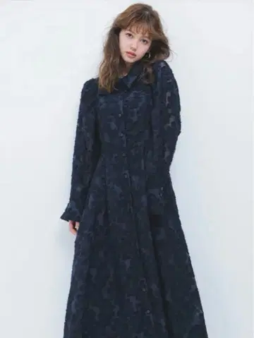 rienda 리엔다 크롭 SH SET 베어 OP 원피스 네이비