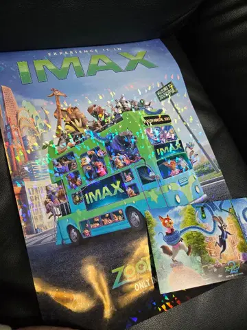 주토피아2 IMAX 포스터 A3 엽서 입장자 혜택
