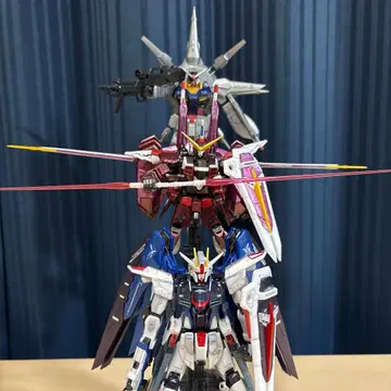 조립 완료 기동전사 건담 SEED 20주년 기념 MS 세트 메탈릭