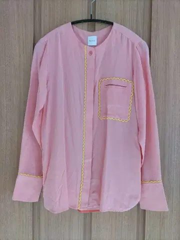 폴스미스 블라우스 실크 핑크 40