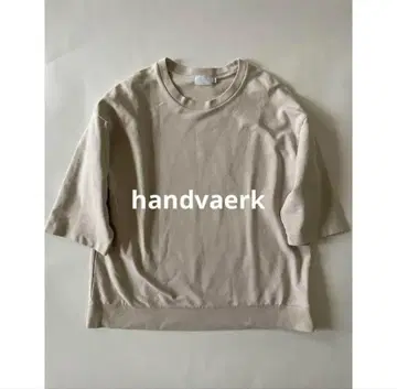 handvaerk 핑크 베이지 오부 소매 T셔츠 핸드버그