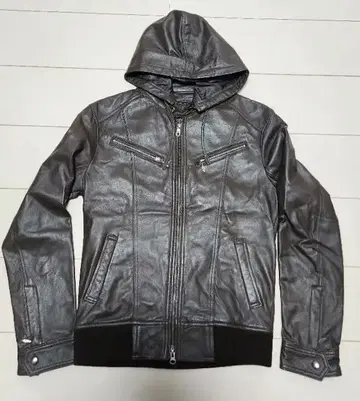 MICHEL KLEIN 가죽 자켓 양가죽 브라운