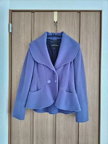 엠포리오 아르마니 숏코트 보라색 퍼플 TG36