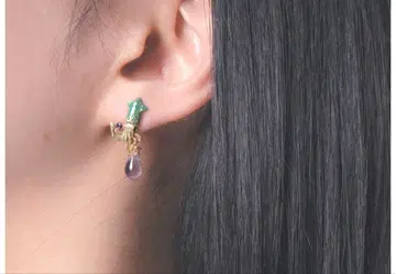 미사용 새상품 반딧불이 오징어 귀걸이