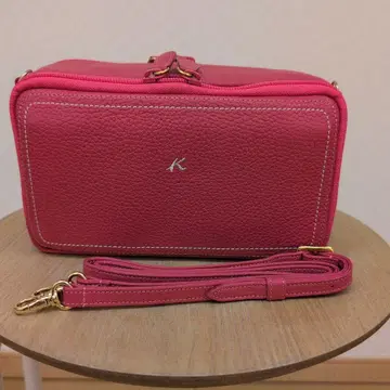 새상품 요코하마 키타무라 Kitamura 숄더백 핑크