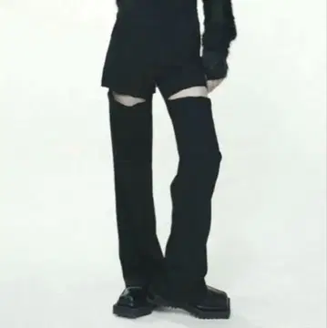 melt the lady hook slit slacks pants