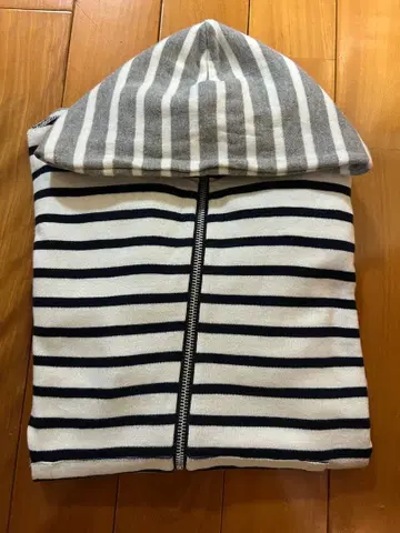 사이즈 S loopwheeler 멀티 보더 집업 후드티