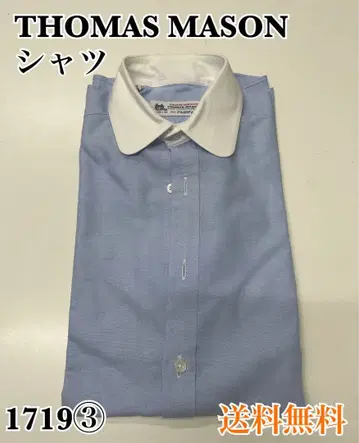 THOMAS MASON 드레스 셔츠 14/37 라이트 블루