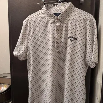 Callaway 도트 무늬 피케 셔츠 LL 사이즈