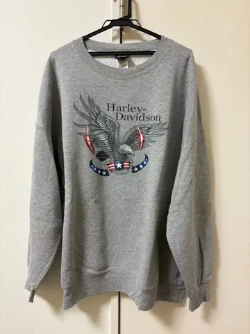 할리데이비슨 이글 맨투맨 그레이