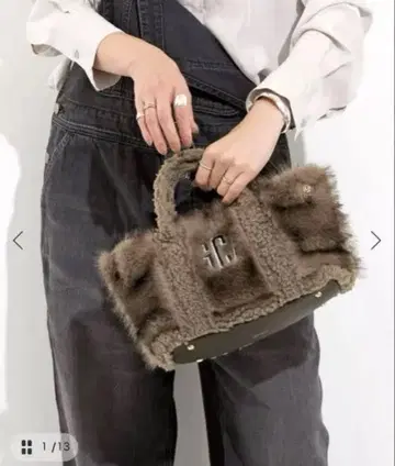 GOOD GRIEF! GCA EMB FAUX FUR PINT TOTE