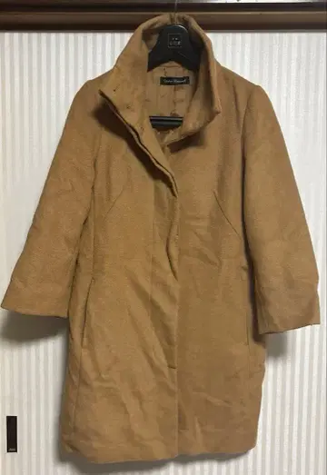 Urban Research 베이지 울 코트