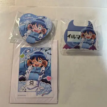 마계학원! 이루마군 스즈키 이루마 카미애니 복권 캔뱃지&스티커, 캔뱃지