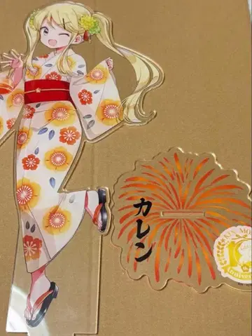 금빛 모자이크 쿠죠 카렌 BIG 아크릴 스탠드 유카타