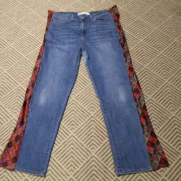 [리메이크 데님] 컬러풀 사이드 부츠컷