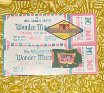미세스 Wonder Museum 기념 스티커 티켓