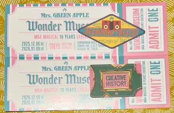 미세스 Wonder Museum 기념 스티커 티켓