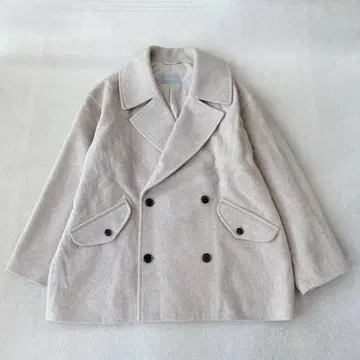 최근 매킨토시 멜톤 더블 숏코트 더블 브레스트 베이지