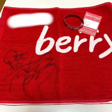 berry meet / 사인 포함 타월, 러버밴드, 패스 스티커, 스티커