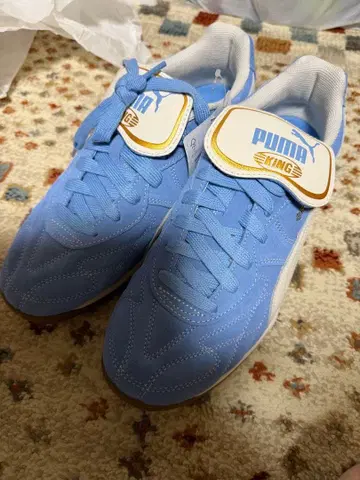 PUMA KING 실내 스카이블루 스니커즈 새상품